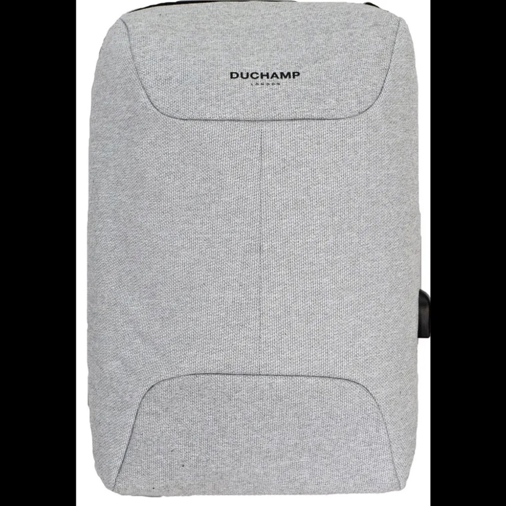 Light Heather Gray Grey Anti-Theft Laptop Backpack by
DUCHAMP